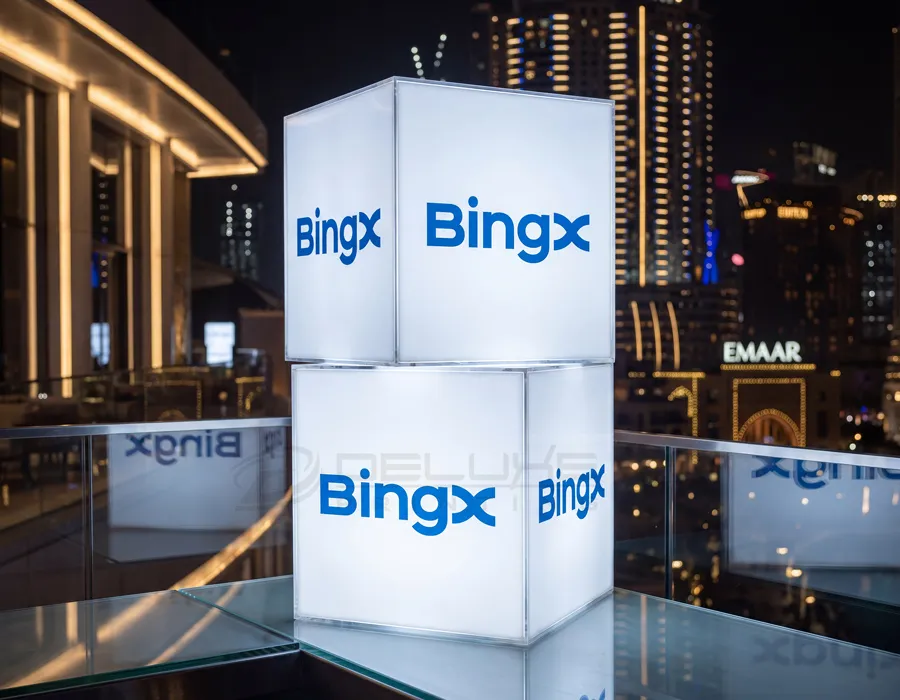 Acrylic Light Box Podium / Cubes Dubai