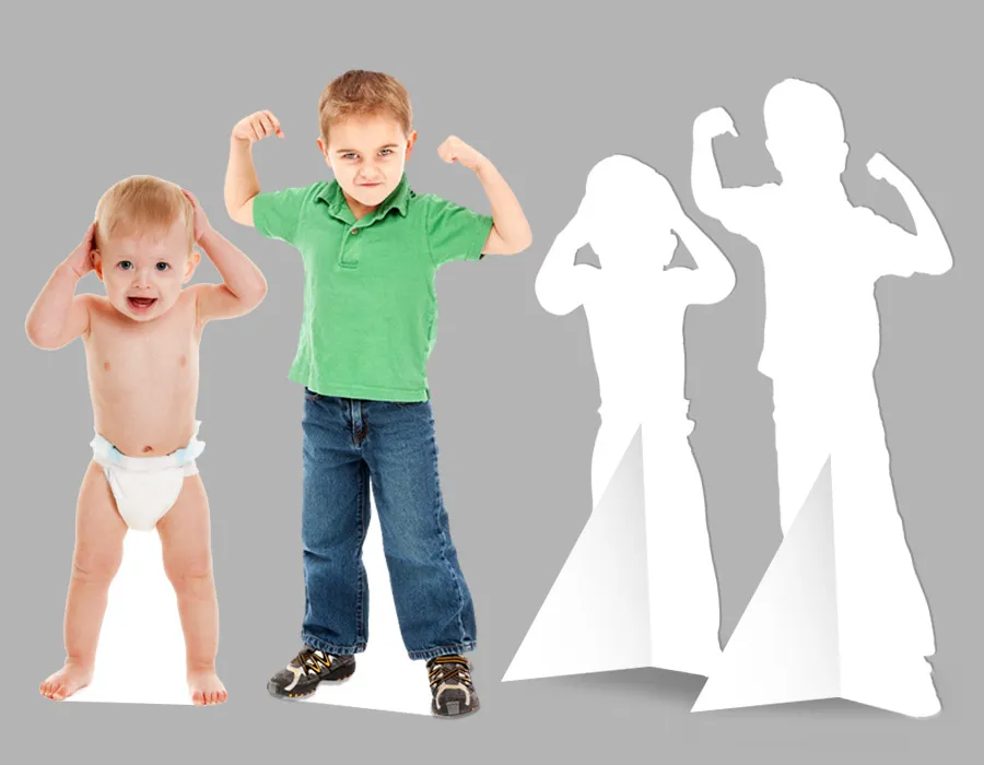 baby size foam board cutout standee printing