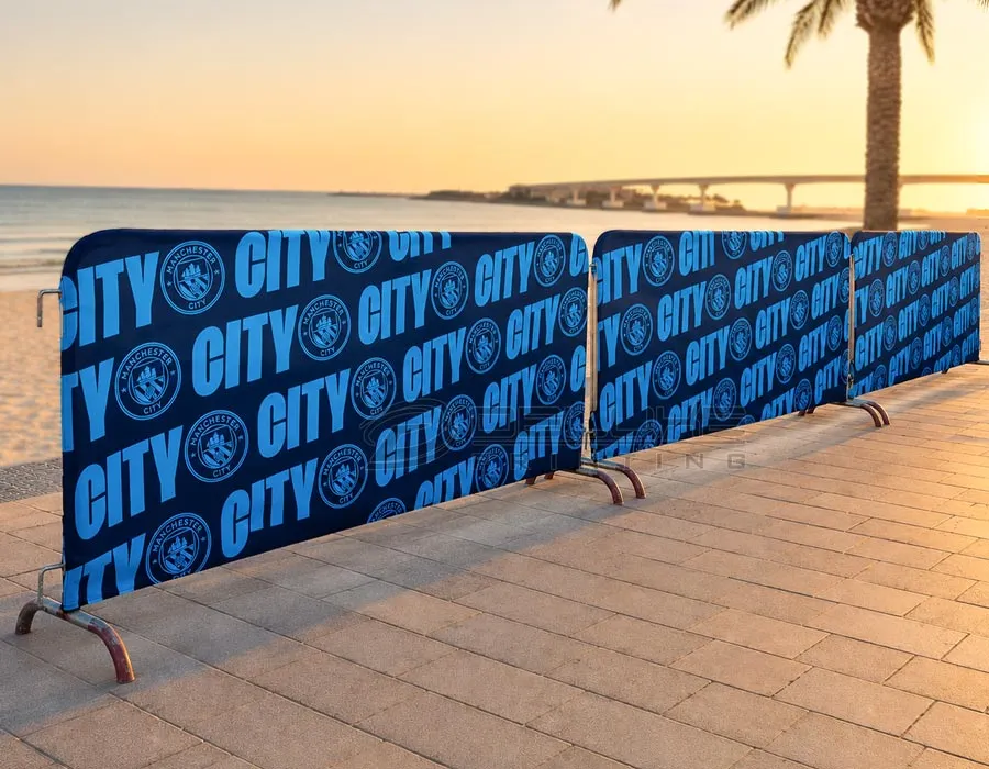Barricade Branding and Crowd Barrier Covers in Dubai