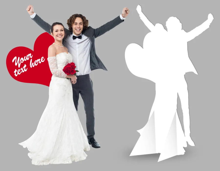 Couple foam board cutout standee dubai