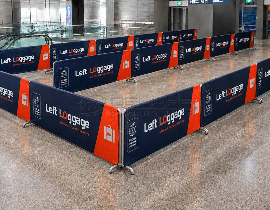 Barricade Branding and Crowd Barrier Covers in Dubai