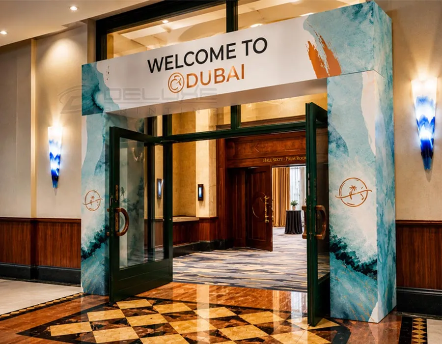 Wooden Backdrop With Base Dubai