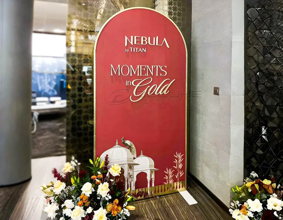 Wooden Self Standee Printing Dubai