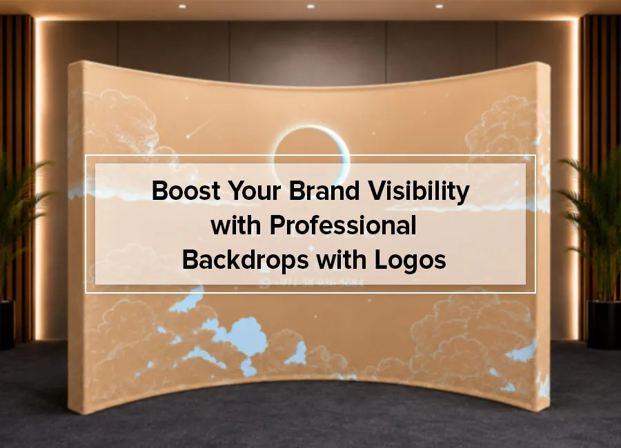 Boost Your Brand Visibility with Professional Backdrops with Logos