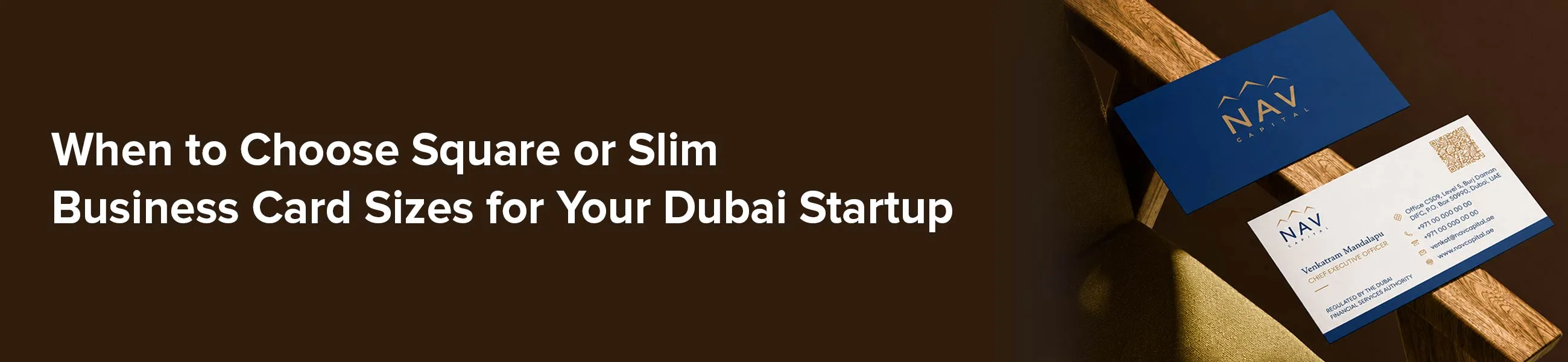 When to Choose Square or Slim Business Card Sizes for Your Dubai Startup