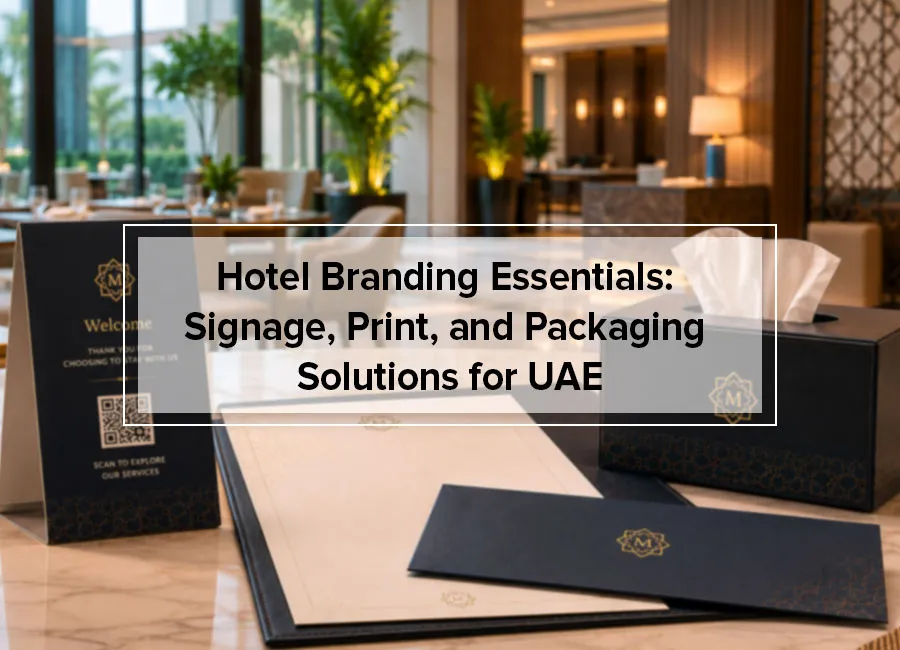 Hotel Branding Essentials: Signage, Print, and Packaging Solutions for UAE