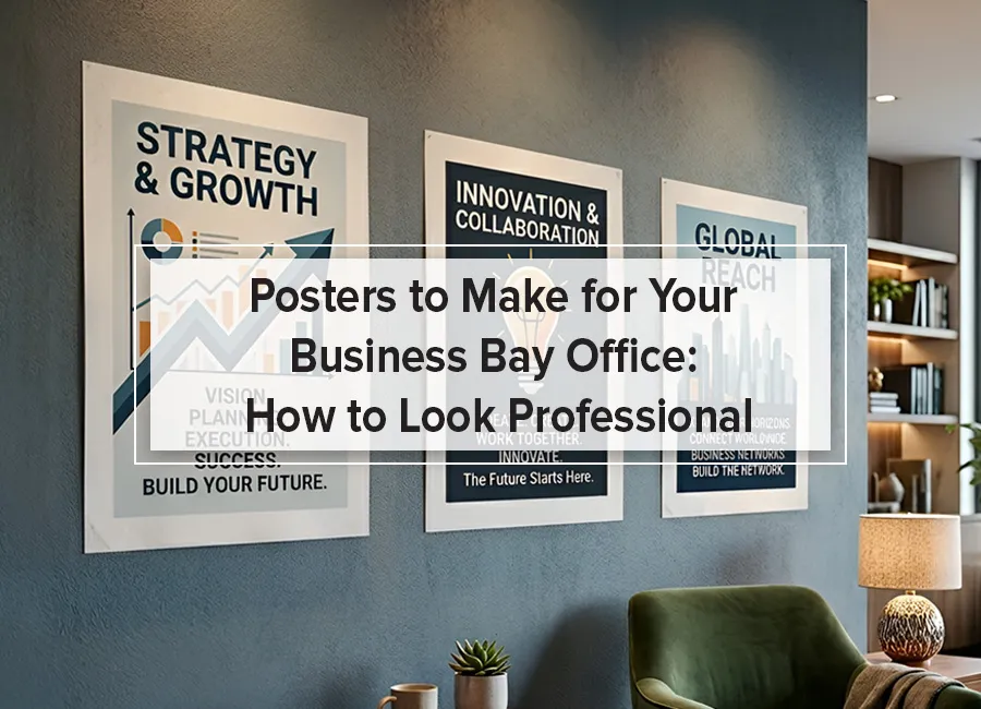 Posters to Make for Your Business Bay Office: How to Look Professional