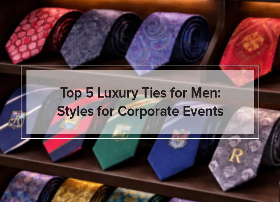 Top 5 Luxury Ties for Men: Styles for Corporate Events