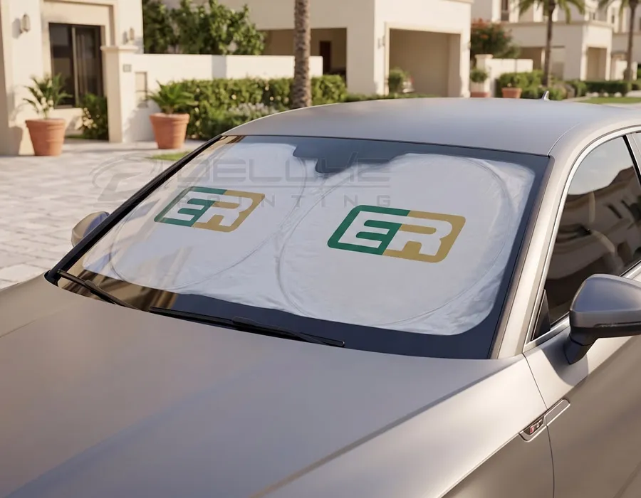 Custom Car Sunshade Printing in Dubai