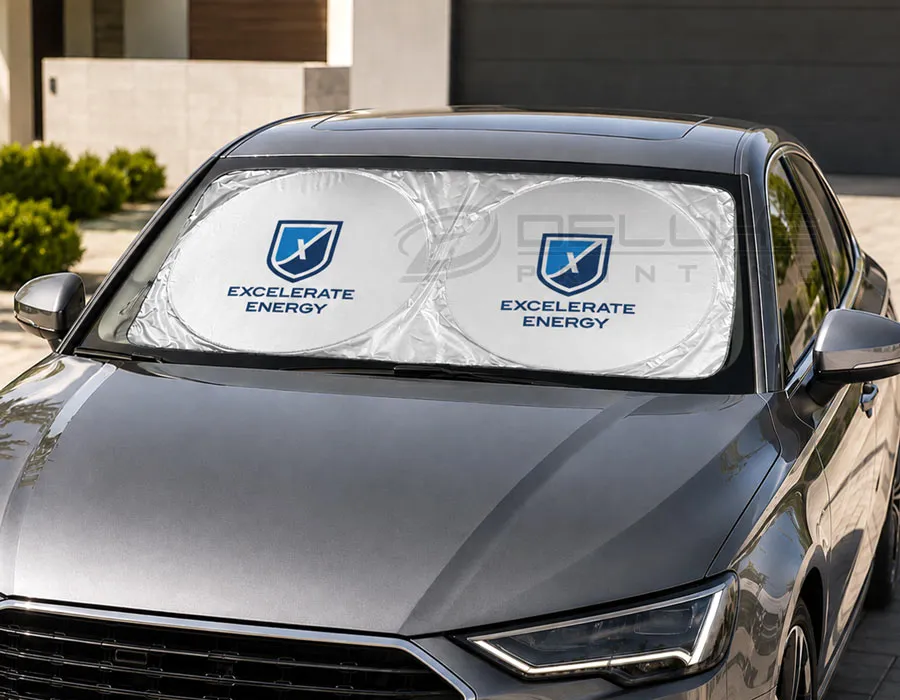 Custom Car Sunshade Printing in Dubai