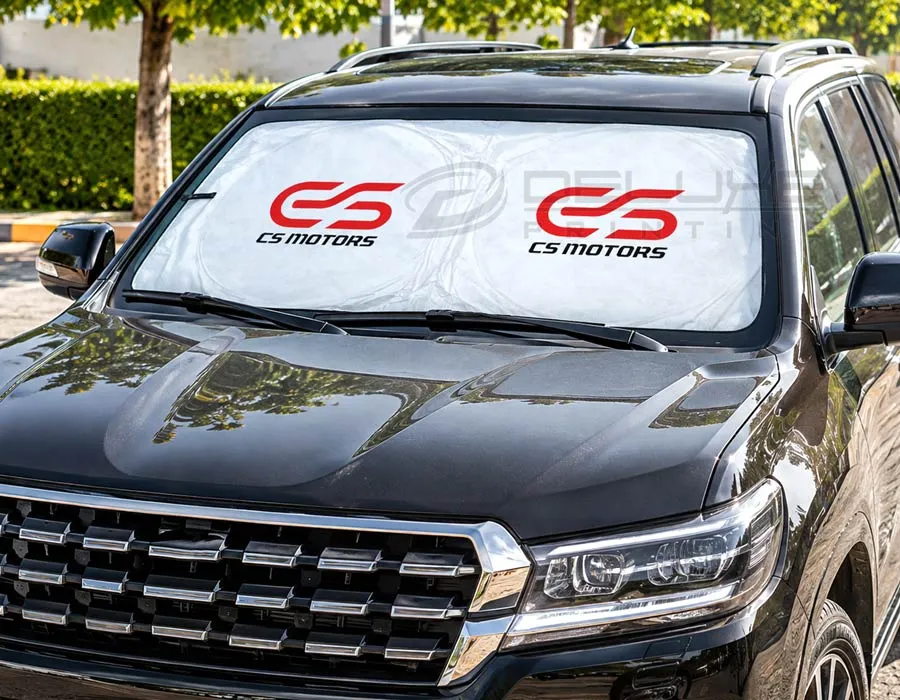 Custom Car Sunshade Printing in Dubai