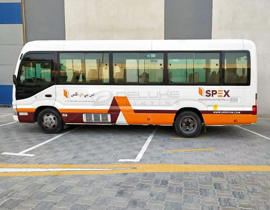 Full wrap Bus Branding Dubai