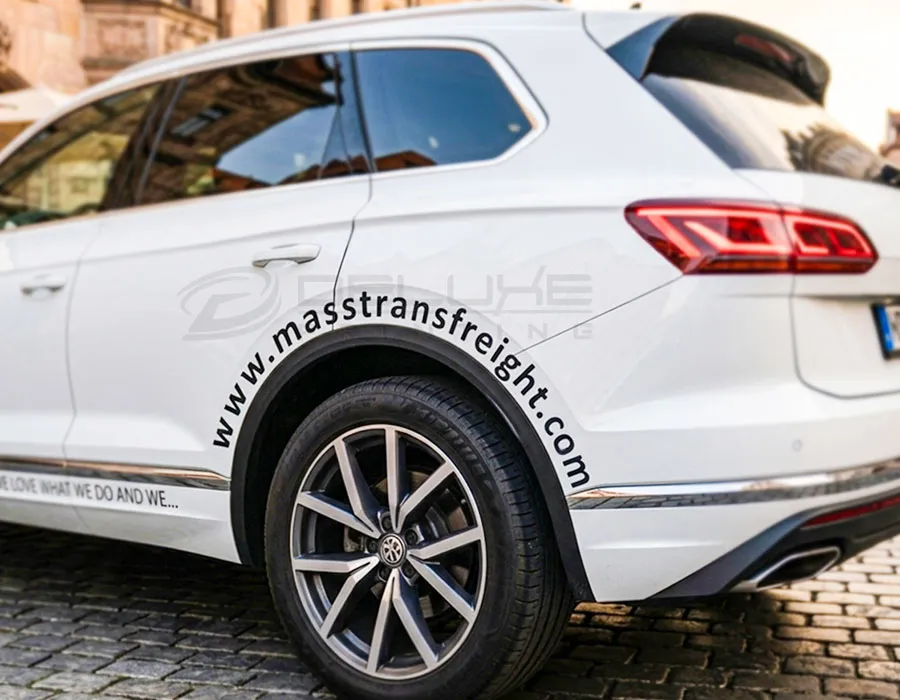 Half wrap vehicle branding Dubai