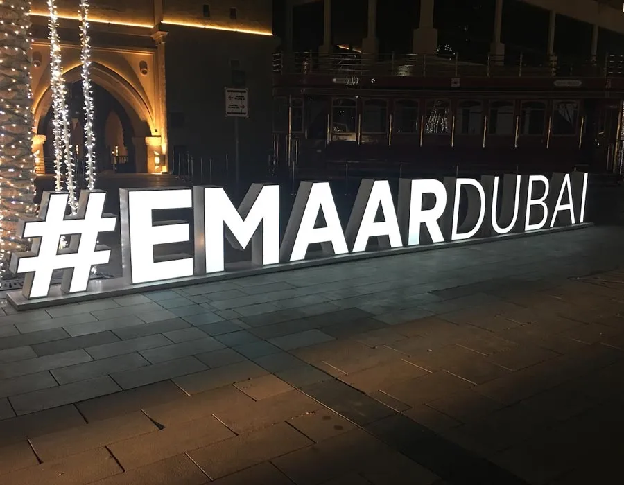 3D aluminium Signage Dubai