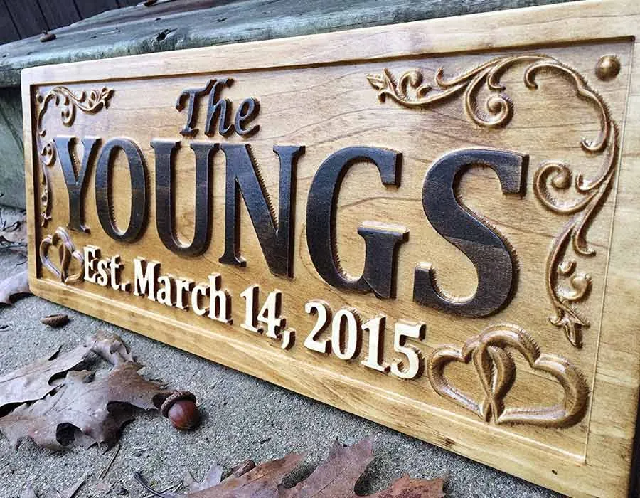 3D wooden Signage Dubai