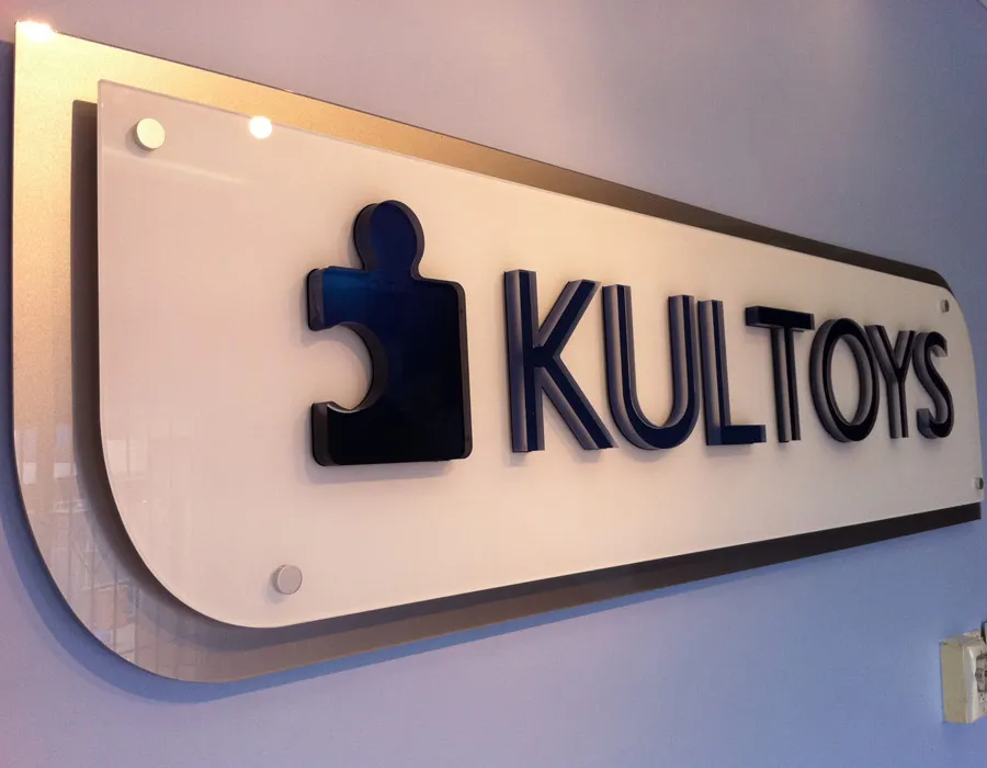 acrylic reception Signage Dubai