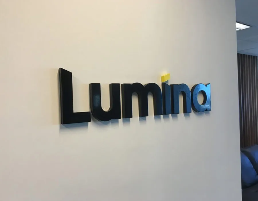 acrylic reception Signage Dubai