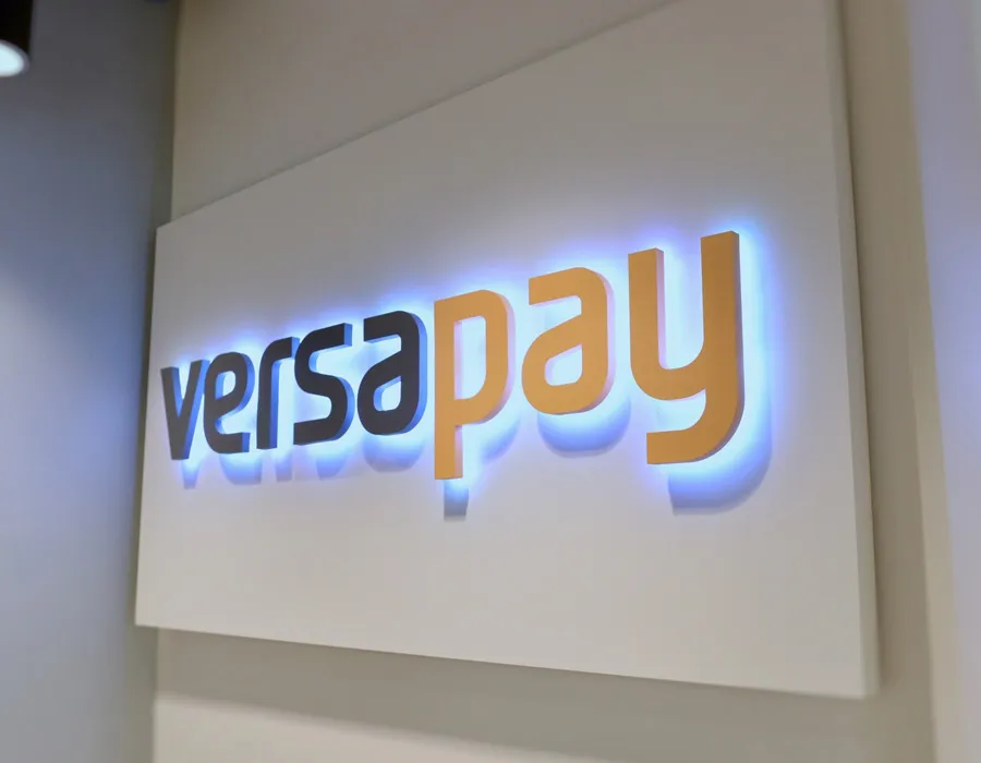 backlit reception Signage Dubai