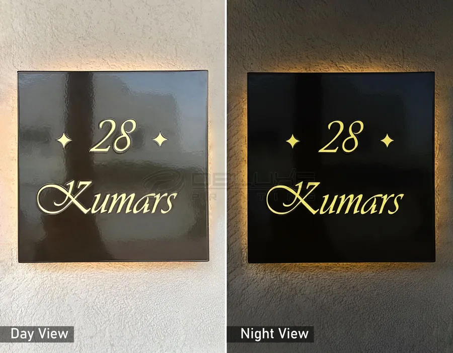 Acrylic & Aluminum Box Sign Board Dubai