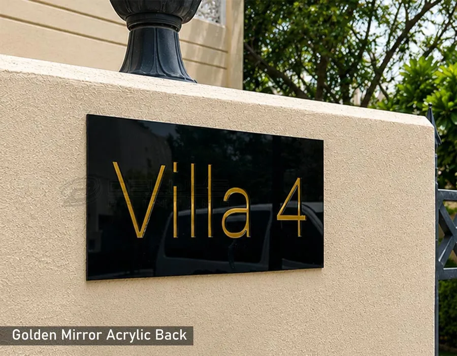 Wooden Plate with Laser Engraved Letters Dubai