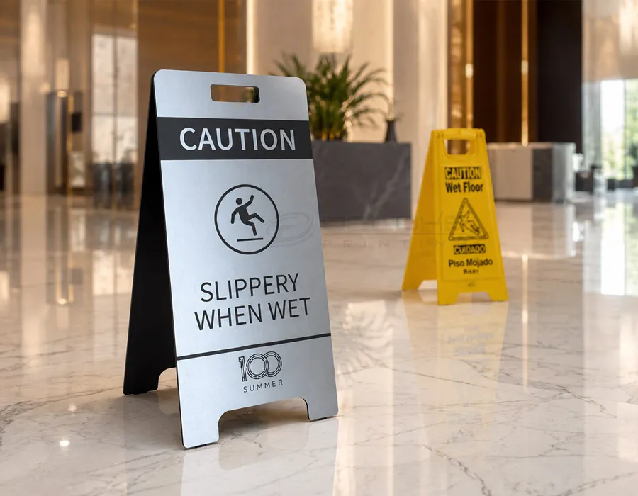 Self Standing Safety Signs in Dubai