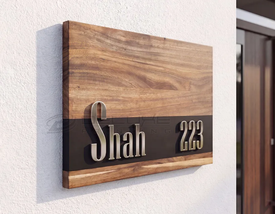 Wooden Name Plates Dubai