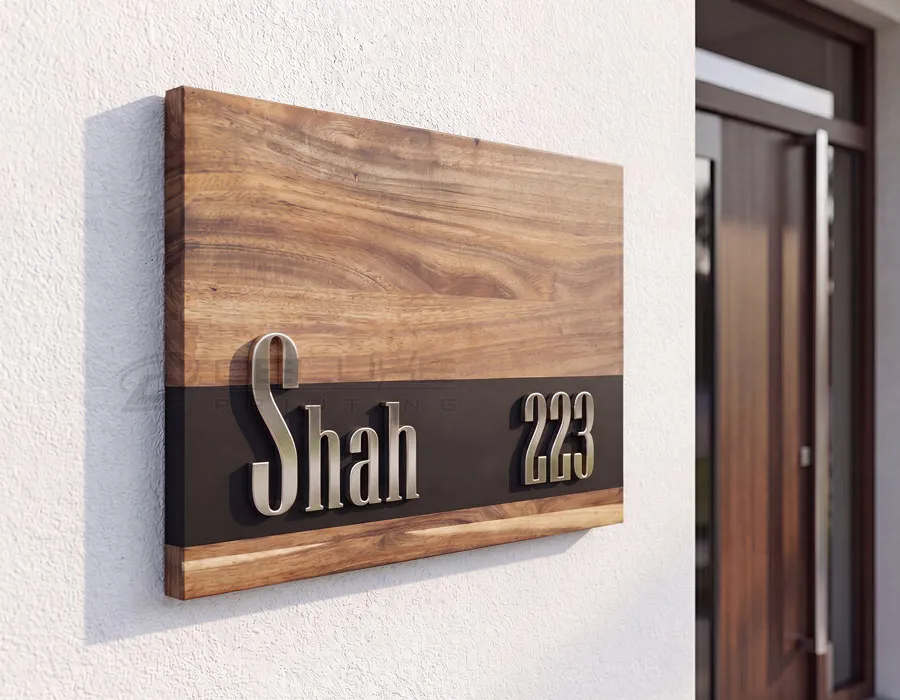 Aluminum Profile Sliding Name Plates Dubai