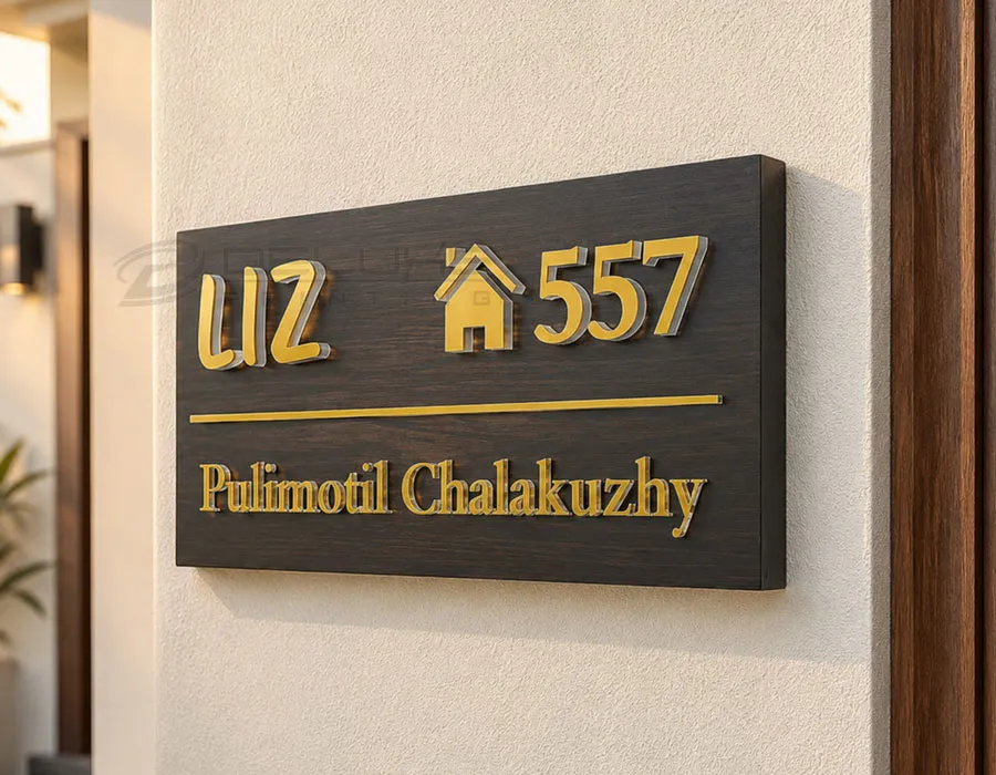 Aluminum Profile Sliding Name Plates Dubai