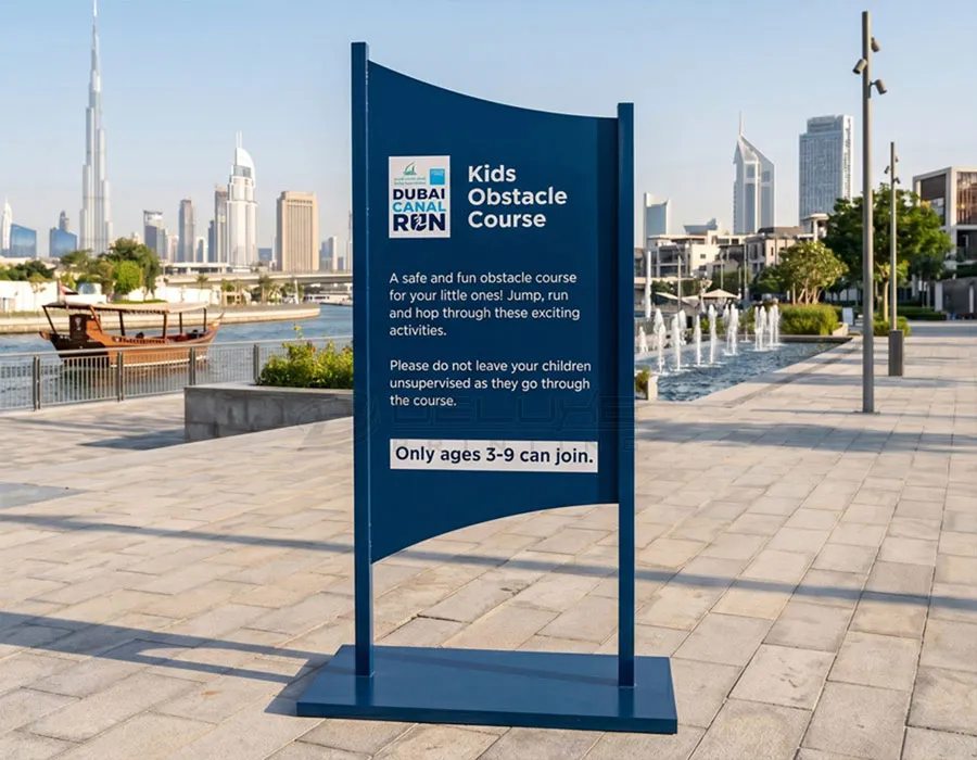 Wooden Wayfinding Signage Dubai